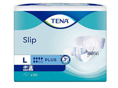 Підгузки дорослі 6крап. Slip Plus Large L 30 шт ТМ TENA