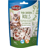 Лакомство для кошек Trixie PREMIO Rolls 50 г (курица и рыба)
