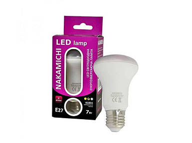 Світлодіодна лампа R63 7W 3000K 220V E27 ТМ NAKAMICHI FG