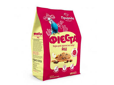 Корм Фієста Йод для хвилястих папуг 0.6кг ТМ ПРИРОДА FG