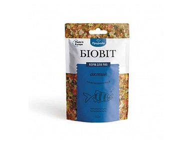 Корм Біовіт для риб Актив, пластинчатий 10г ТМ ПРИРОДА FG