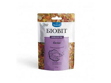 Корм Біовіт для риб Базис, пластинчатий 10г ТМ ПРИРОДА FG