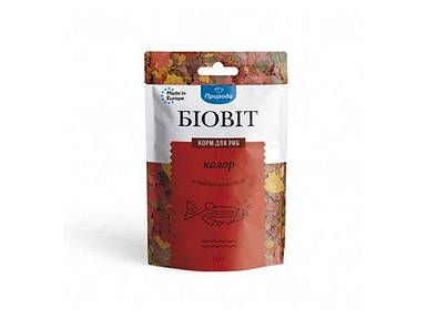 Корм Біовіт для риб Колор, пластинчатий 10г ТМ ПРИРОДА FG