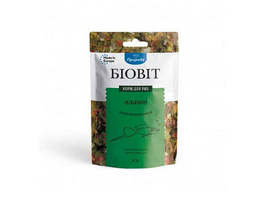 Корм Біовіт для риб Плант, пластинчатий 10г ТМ ПРИРОДА FG