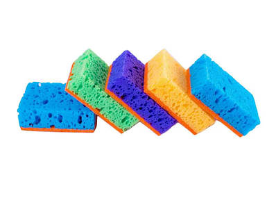 Губки для миття посуду Супер Піна (10шт) ТМ Зручні дрібниці FG