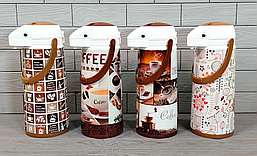 Термос вакуумний зі скляною колбою 1900 мл Days FRU-264/Термос з насосом помповий R_1599