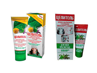 Крем-бальзам Цілитель масла евкаліпту, кедра при застуді 68 мл ТМ Аромат