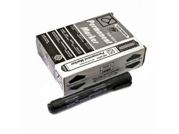 Маркер круглий чорний в паперовій пачці №HW-8004-1-К (12шт) 02916 ТМ КИТАЙ, фото 1