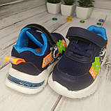 Дитячі дихаючі літні легкі текстильні кросівки для хлопчика TOM.M T9893 синій, фото 6