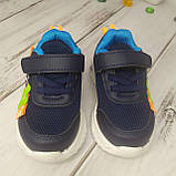 Дитячі дихаючі літні легкі текстильні кросівки для хлопчика TOM.M T9893 синій, фото 5