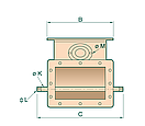 Клапан перекидний двосторонній симетричний  400×400  45° для самопливних систем, фото 4
