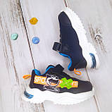 Дитячі дихаючі літні легкі текстильні кросівки для хлопчика TOM.M T9893 синій, фото 4