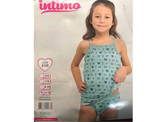Комплект для дiвчинки майка труси р. 9-10 арт. 2.133 ТМ INTIMO FG, фото 1