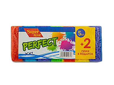 Губка кухонна для посуду Perfect xxl 5 2 шт.ТМ Super Luxe FG