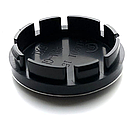 Ковпачок для дисків Borbet RIAL з логотипом Opel 56 мм 51 bмм чорні, фото 3