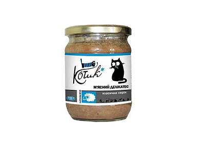 Консерва для котів мясні делікатеси з мясом ягняти 500г ТМ KOTIKPESIK FG