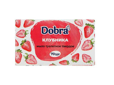 Мило туалетне Полуниця 70гр ТМ Dobra FG