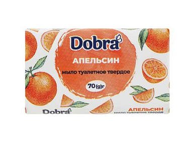Мило туалетне Апельсин 70 г ТМ Dobra FG