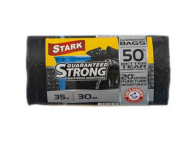 Пакети для смiття (міцні) 35лх30шт Чорні ТМ Stark FG