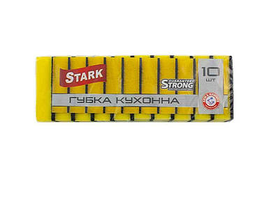 Губка кухонна для посуду Strong 10шт ТМ STARK FG