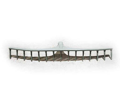 Граблі садові (дачні) пл.15-ти зуб.L=70мм Господар (Україна) сірі ТМ АНДРУК FG