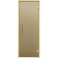 Дверь для бани и сауны Tesli Steel Sateen RS 1900 x 700
