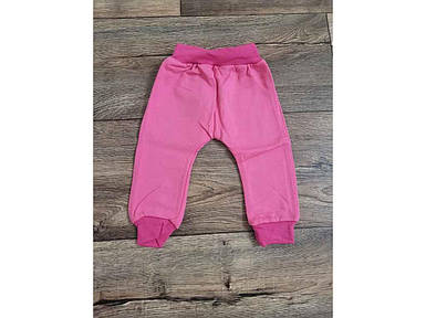 Штани дівчинка Бавовна 100% 190224423_рожевий 56(р) ТМ Трикомир FG
