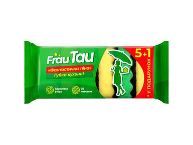 Губки кухонні Фантастична піна 6шт TM Frau Tau FG