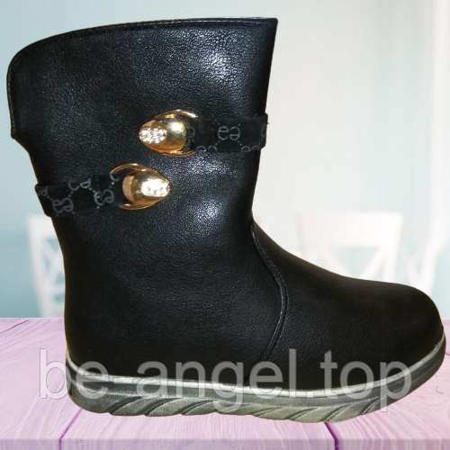 Чоботи однотонні зі срібною підошвою ДШ, фото 1