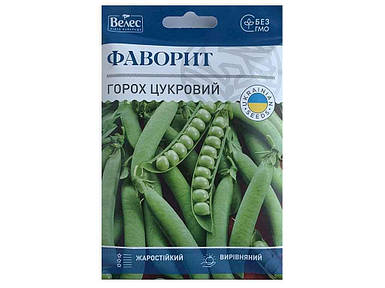 Горох Фаворит 40г МАКСІ (5 пачок насіння) ТМ ВЕЛЕС FG