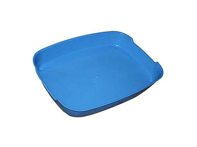 Туалет котячий (для котів/собак) без сітки малий 37х28х6см блакитний ТМ ZOO SET FG