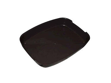 Туалет котячий (для котів/собак) без сітки малий 37х28х6см коричневий ТМ ZOO SET FG