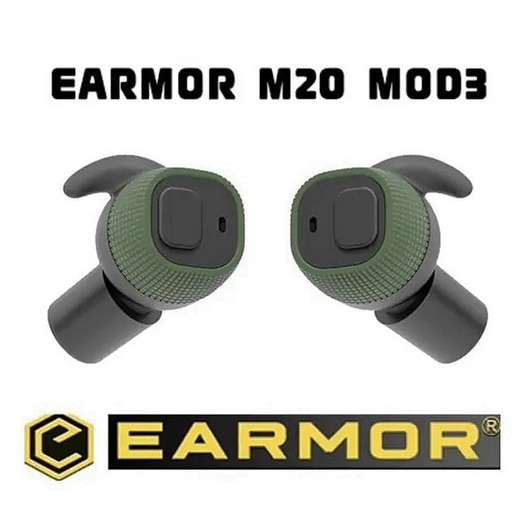 Активні беруші навушники для стрільби Earmor M20 Green