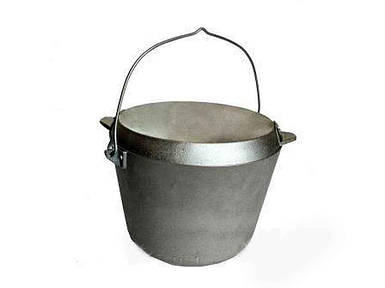 Казан рибальський з кришкою-сковородою 10,00л ТМ ПОЛІМЕТ FG