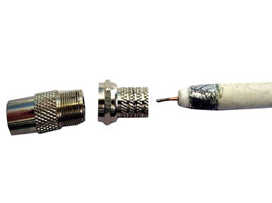 Штекер TV розєм F (металевий) ТМ КИТАЙ FG