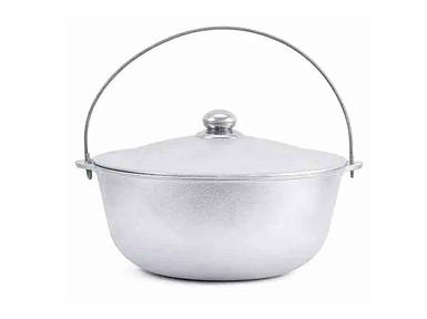 Казан алюміній з дужкою та кришкою 6л Турист ТМ BRIZOLL FG