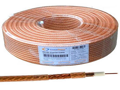 Кабель RG-6 CF606ST 100 м, 64 жили, прозор 70786564 ТМ CommSpace FG