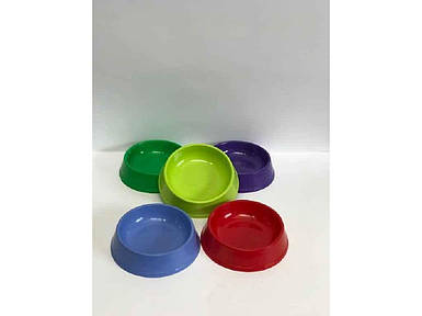 Миска для кота, пластик (MIX-кольорі) ТМ ПРОМСАНТЕХПЛАСТ FG