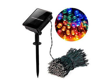 Гірлянда 200LED на сонячній батареї, мульті 10 м. 1202-01 ТМ КИТАЙ