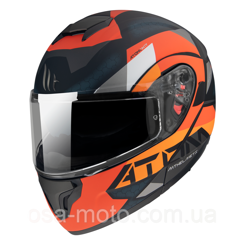 Мотошолом MT ATOM SV W17 A4 Matt Orange