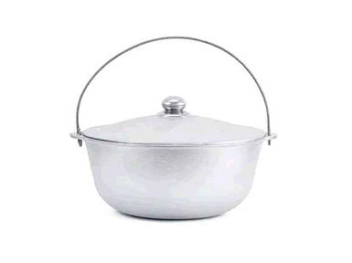 Казан алюмінієвий з дужкою та кришкою 4л Турист ТМ BRIZOLL FG