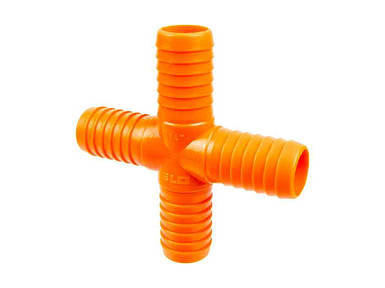 З'єднувач на шланг 3/4 хрестовий арт.412 пластик ТМ SLD FG