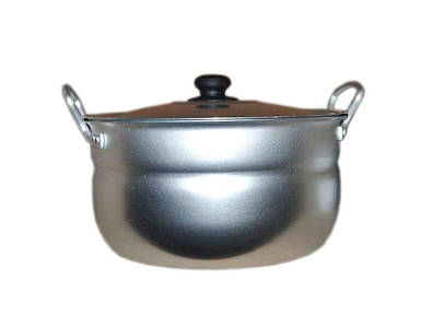 Каструля алюмінієва сферична 6,4л мет. кришк ТМ INTEROS FG