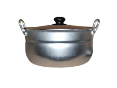 Каструля алюмінієва сферична 8л мет. кришк ТМ INTEROS FG