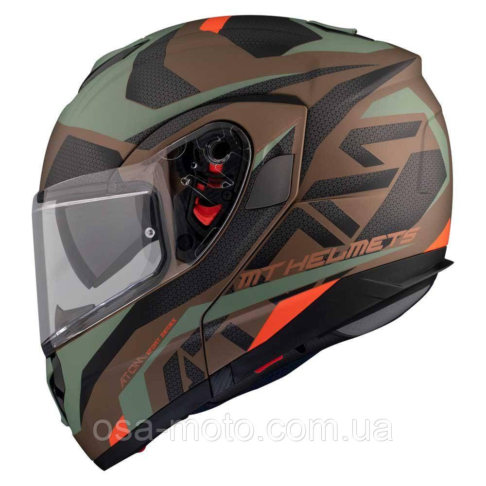 Мотошолом MT ATOM SV SKILL A9 Matt Gold