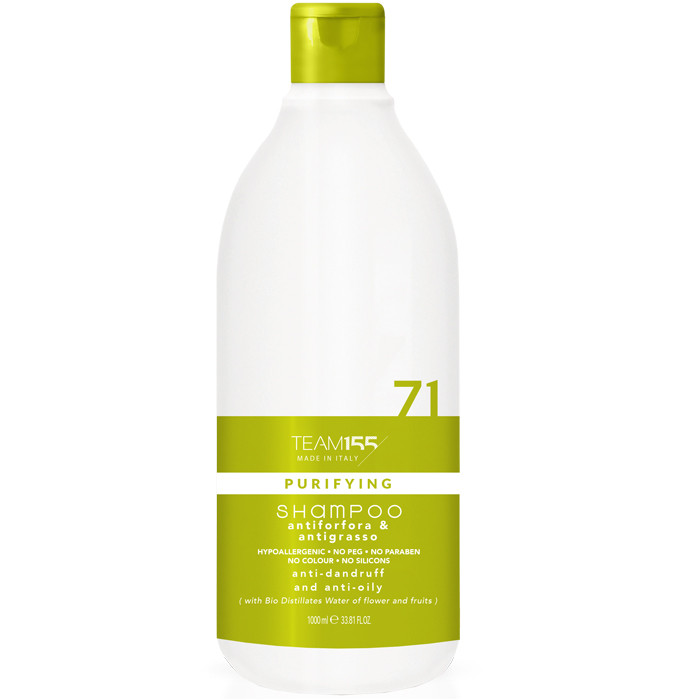 Шампунь проти лупи та для жирної шкіри голови Team 155 Puryfing 71 Shampoo 1000 мл, фото 1