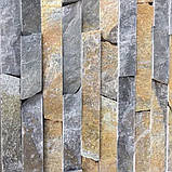 Плитка з натурального каменю сланцю (Греція) для оздоблення фасаду будинку, цоколя, паркану, барбекю, колон, каміна, фото 2