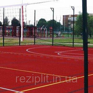 Стійки універсальні для бадмінтону, волейболу та тенісу в комплекті з пристроєм натягу троса і заставними