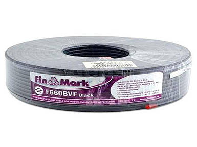 Кабель коаксіальний F660BVF чорний гелевий (100 м.) ТМ FinMark FG