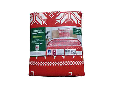 Комплект постільної білизни 155*220-х сп бавовна підодіяльник і 1 наволочка , 80*80 червона Бавовна ТМ Livarno FG